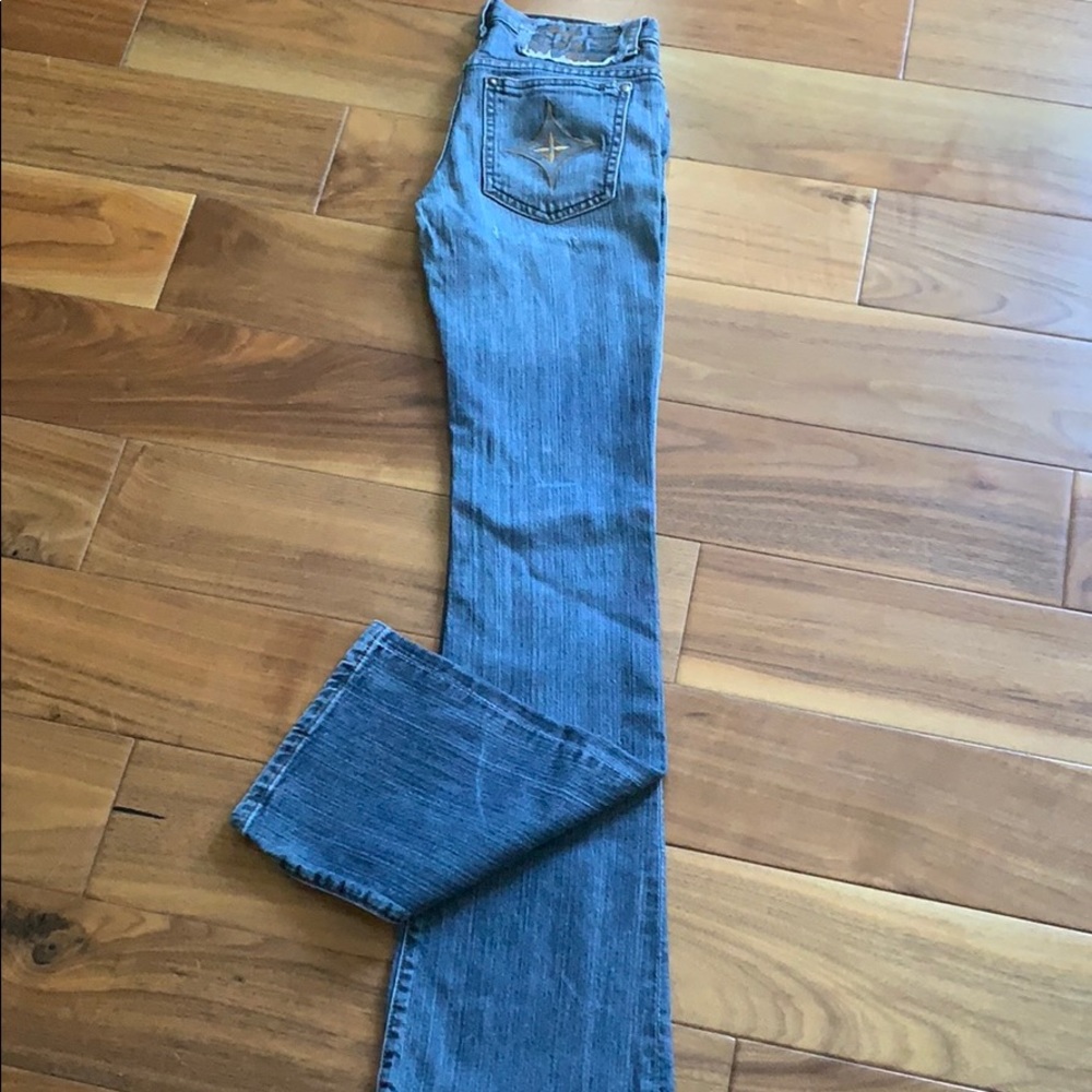 Very slim boot cut denim